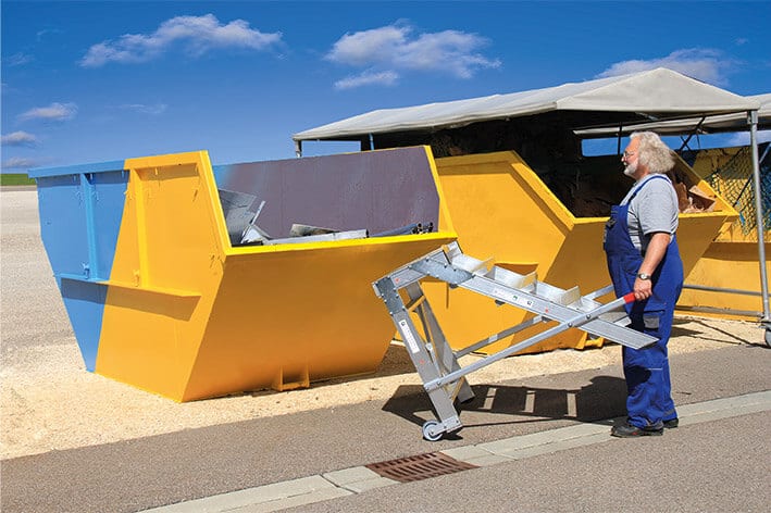 Guenzburger-Steigtechnik-Alu-Arbeitspodest-fahrbar-Alu-geriffelt