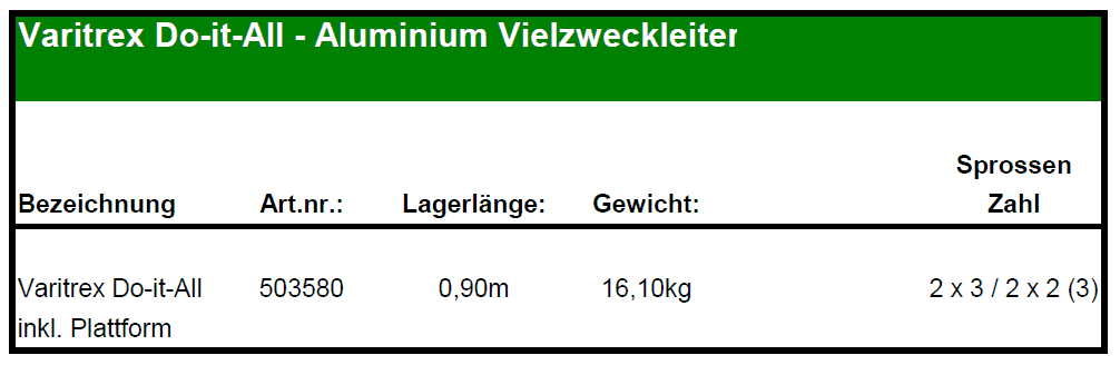 altrex varitex do-it-all