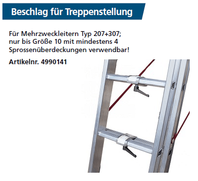 euroline Alu-Mehrzweckleiter 3-teilig - Workline zubehör1